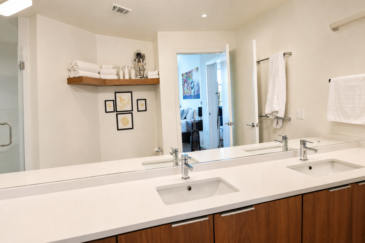 Spotless bathroom cleaned by Lesdy's Cleaning Solution & Detailing
